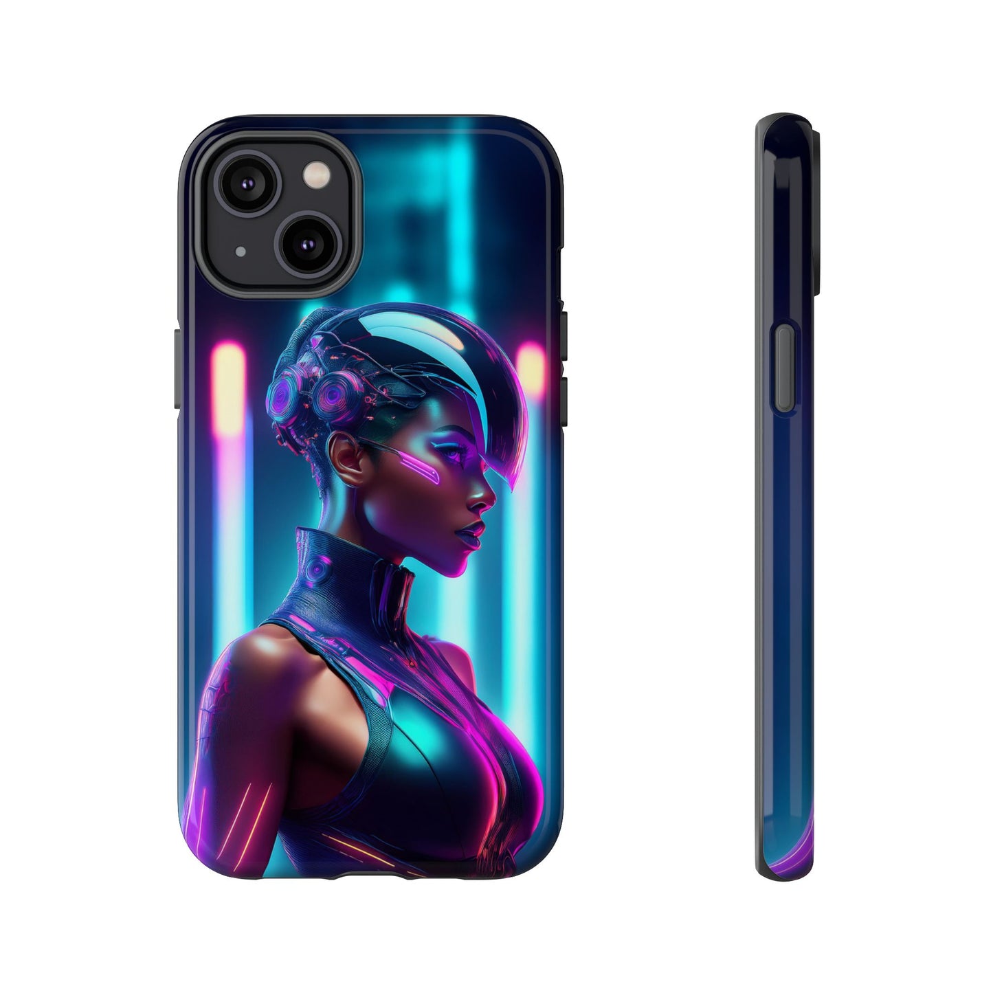 Futuristic Cyberpunk Female Cell Phone Case 021