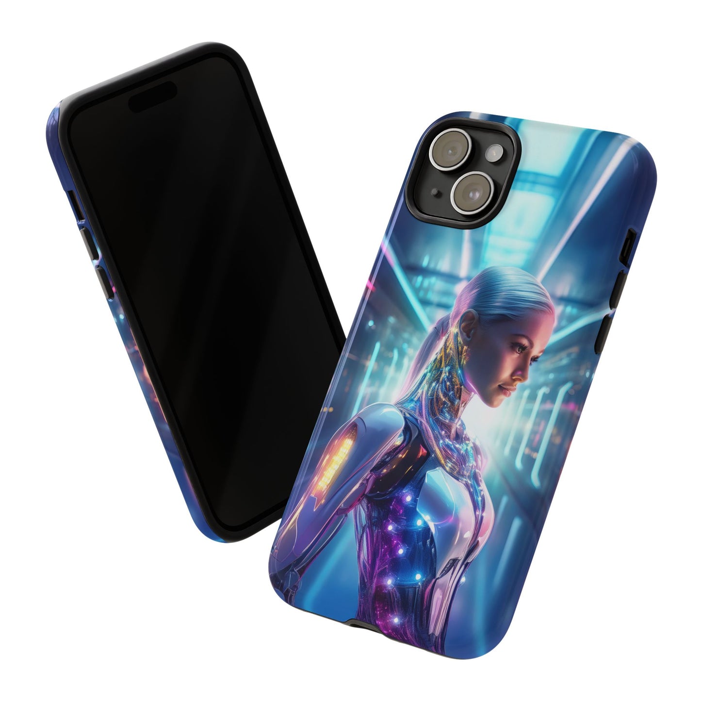 Futuristic Human Android Hybrid Cell Phone Case 015