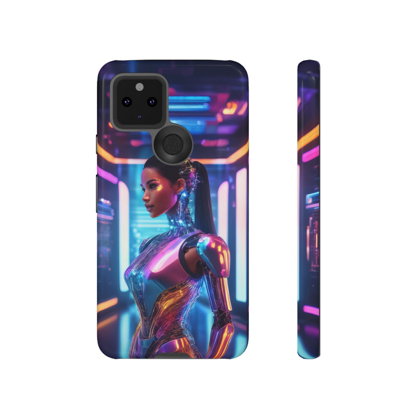 Futuristic Human Android Hybrid Cell Phone Case 016