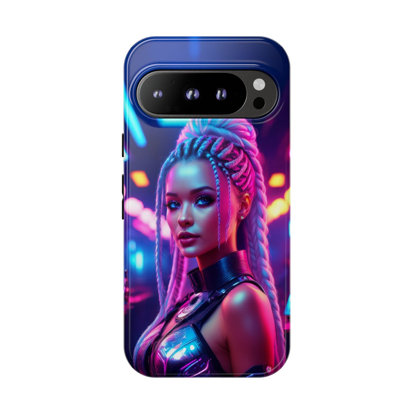 Futuristic Cyberpunk Female Cell Phone Case 007