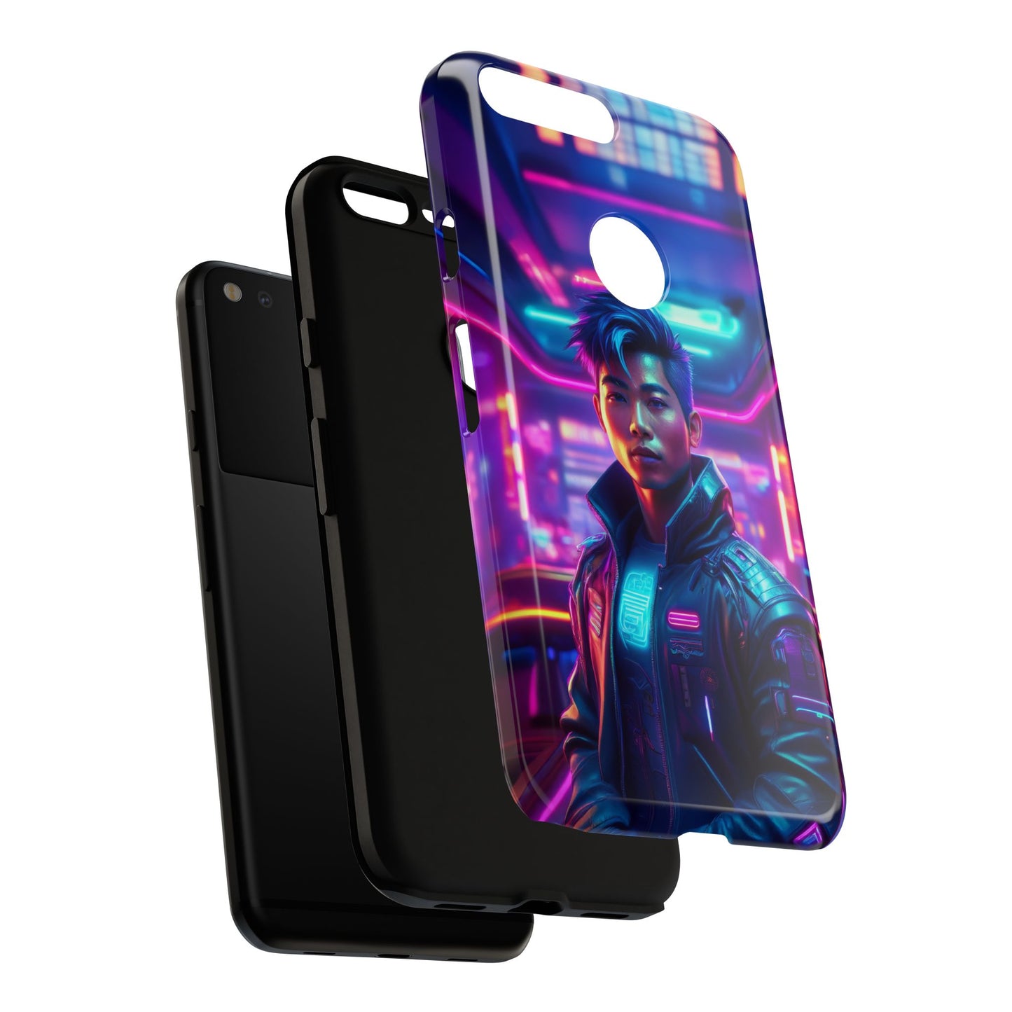 Futuristic Cyberpunk Male Cell Phone Case 012