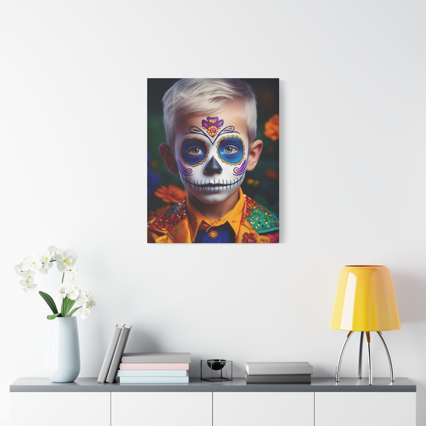 Dia de los Muertos Canvas Art | Day of the Dead - Stretched Matte Wall Decor 015