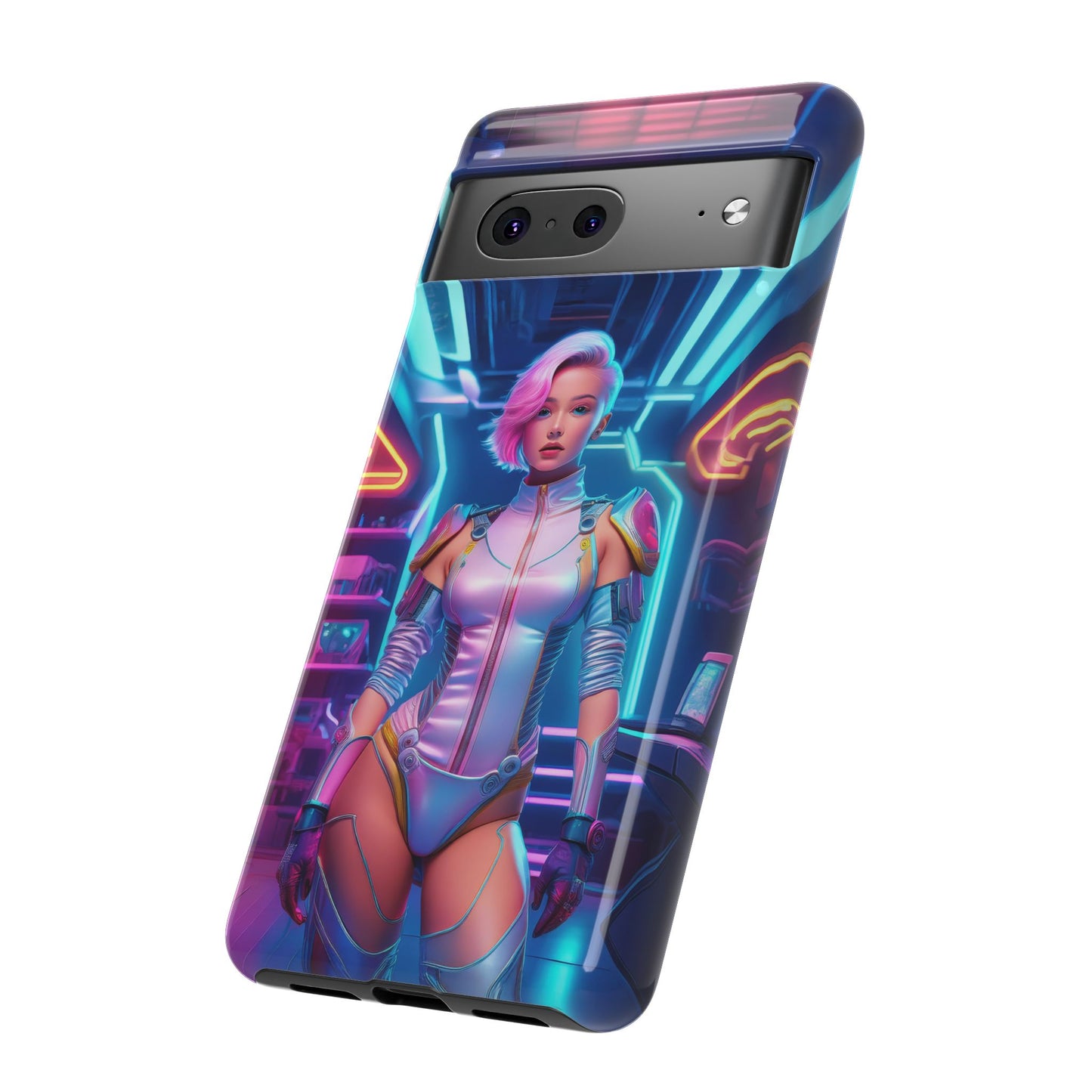 Futuristic Cyberpunk Female Cell Phone Case 002