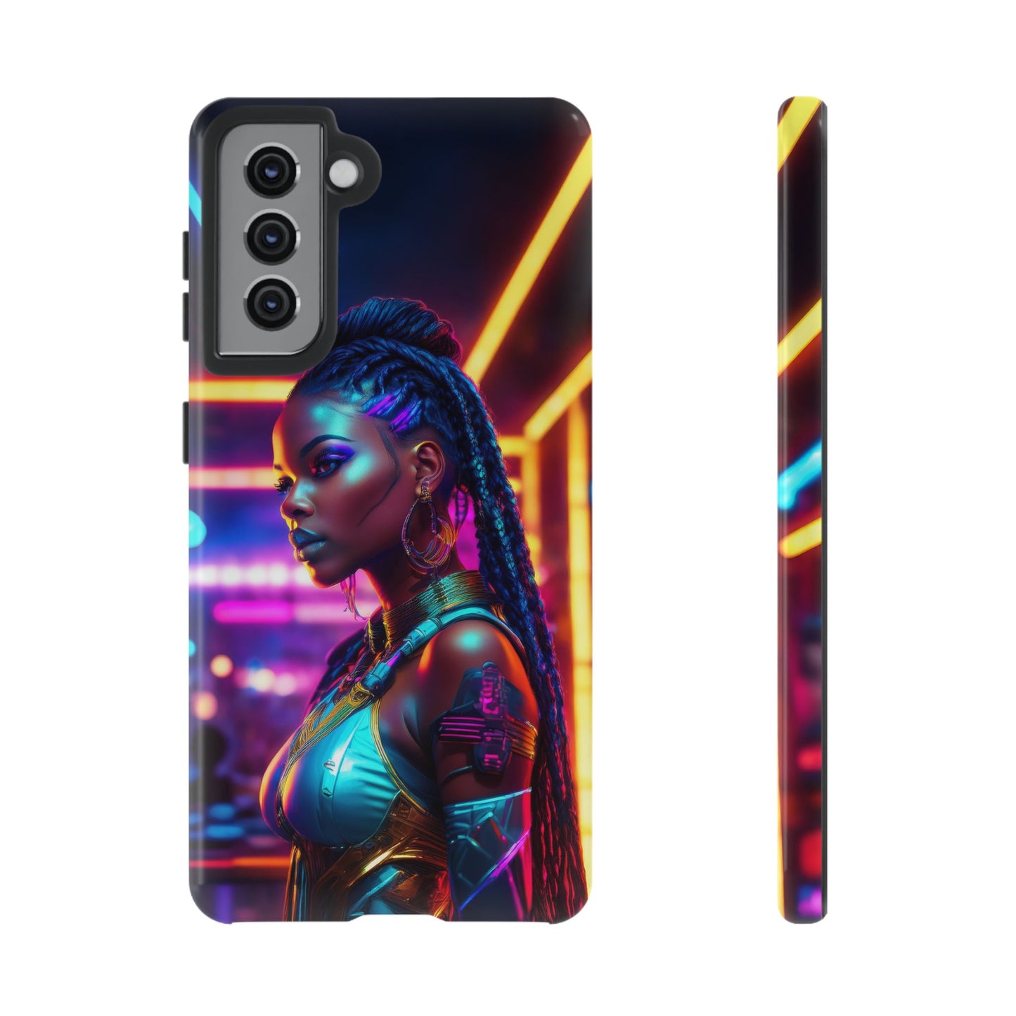 Futuristic Cyberpunk Female Cell Phone Case 006