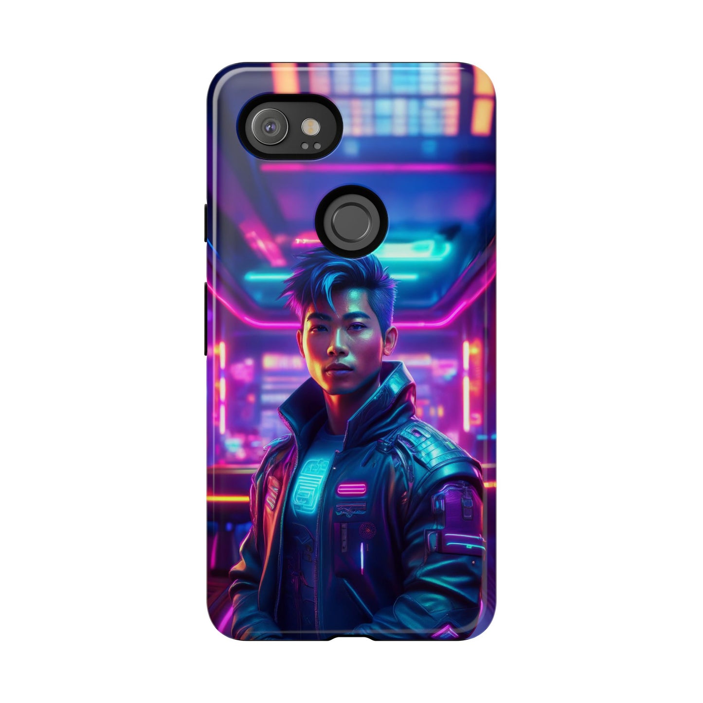 Futuristic Cyberpunk Male Cell Phone Case 012