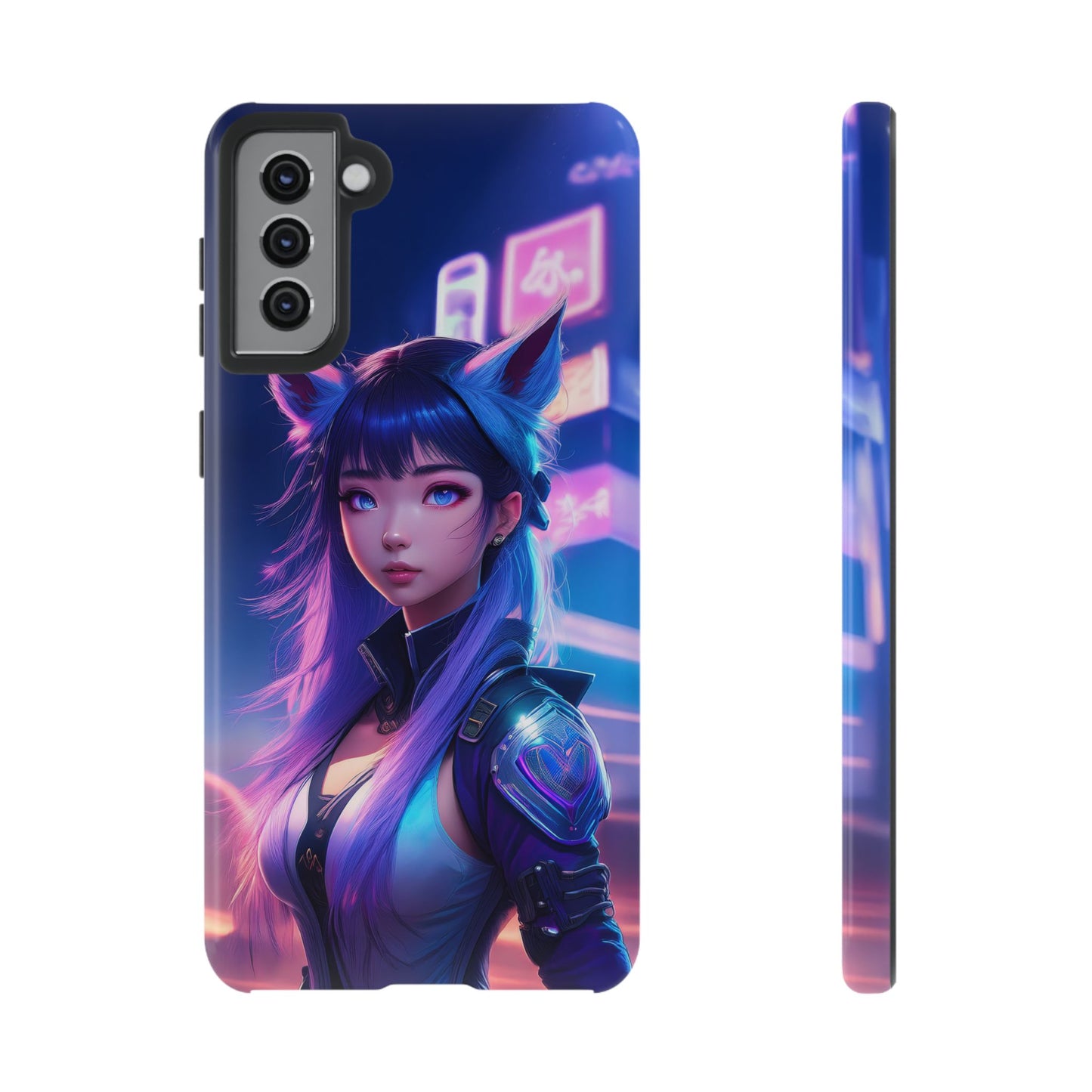 Futuristic Cyberpunk Female Cell Phone Case 010