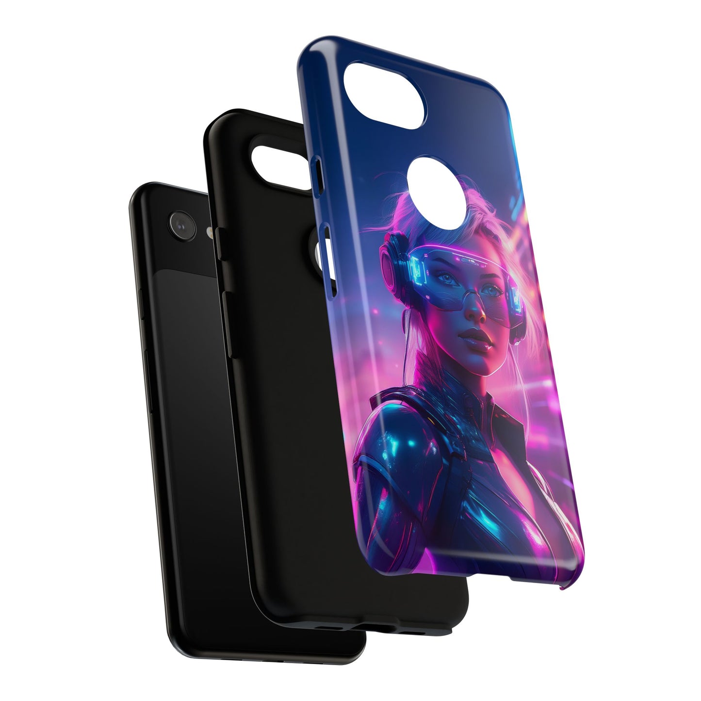 Futuristic Cyberpunk Female Cell Phone Case 029