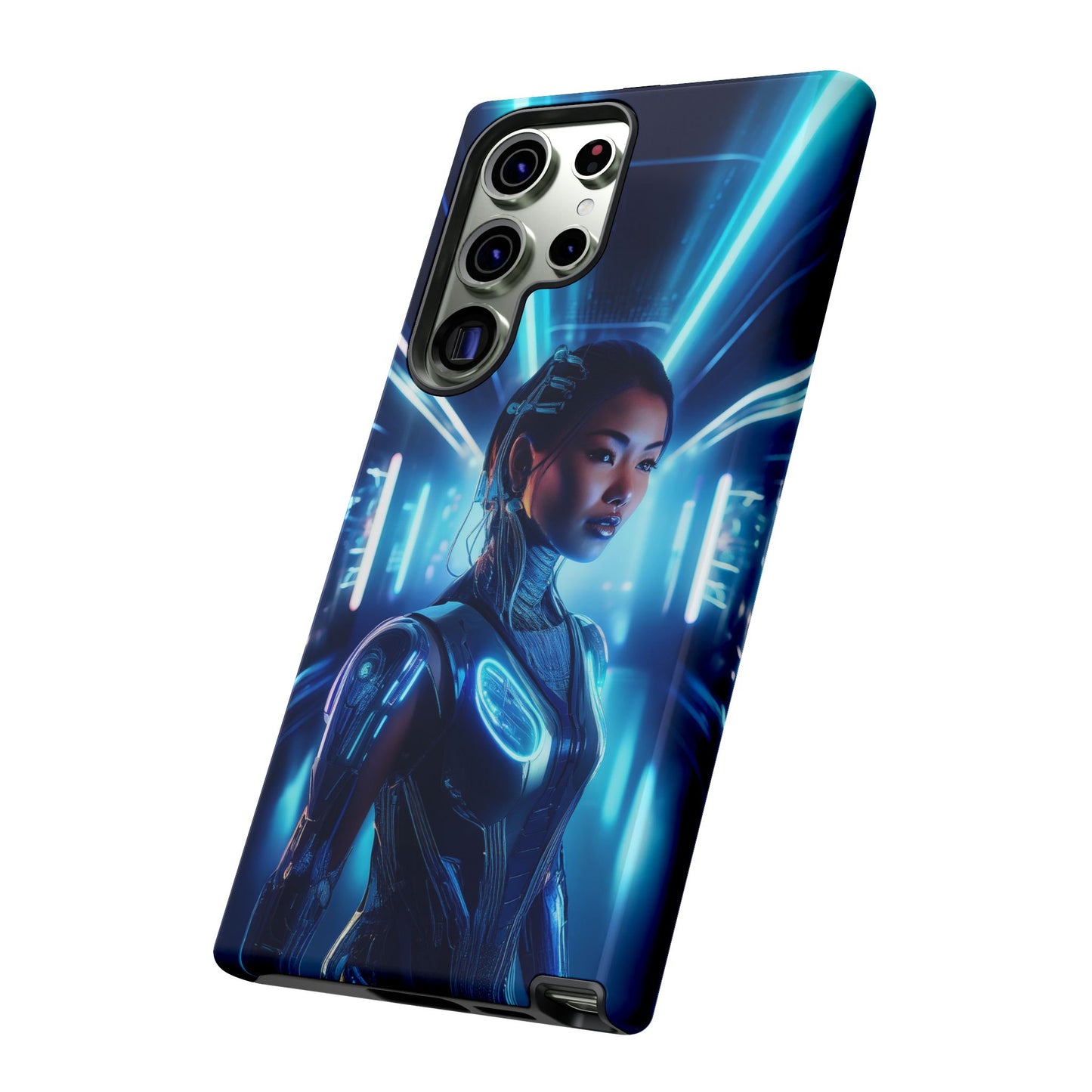 Futuristic Human Android Hybrid Cell Phone Case 004