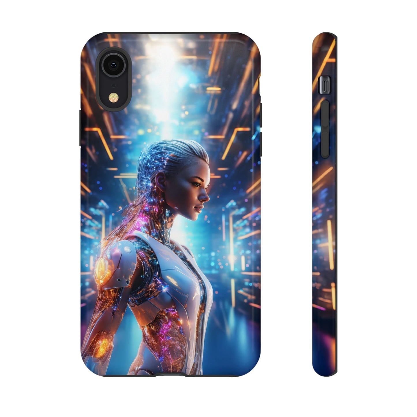 Futuristic Human Android Hybrid Cell Phone Case 008