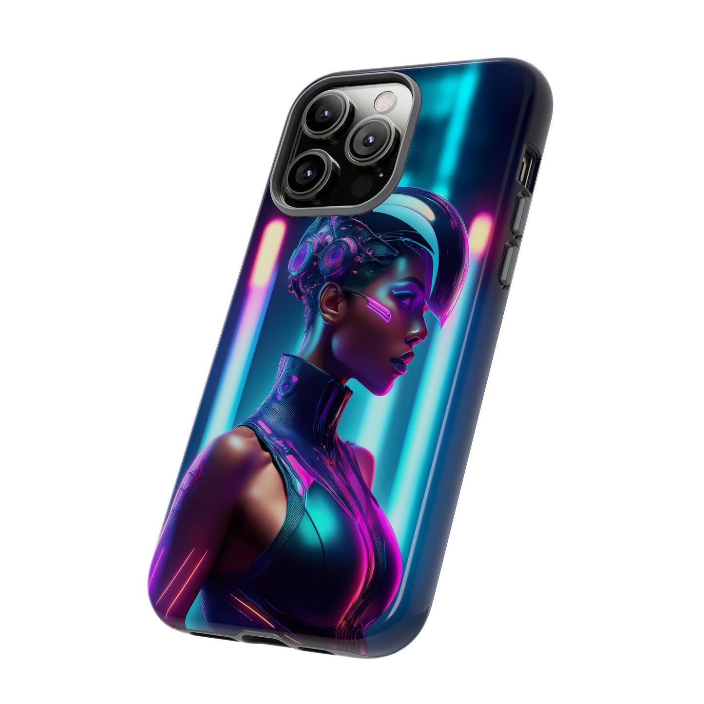 Futuristic Cyberpunk Female Cell Phone Case 021