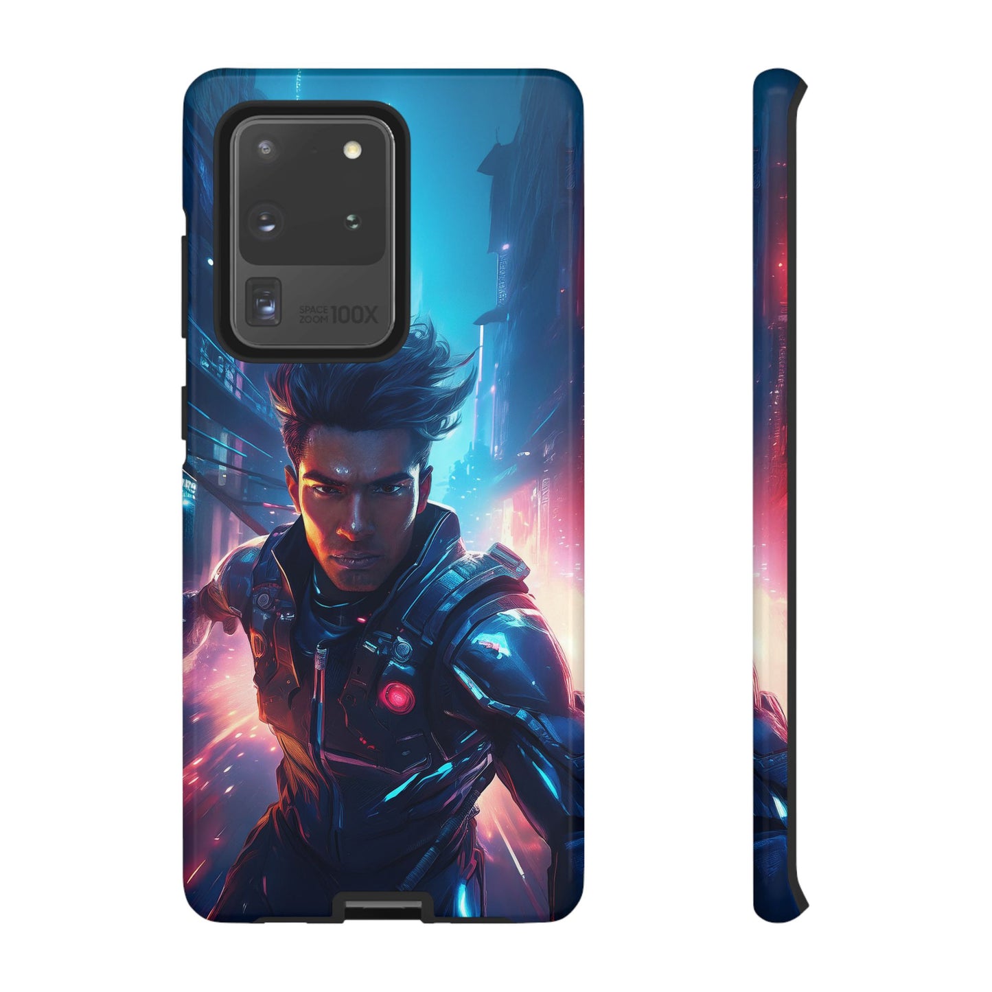 Futuristic Cyberpunk Male Cell Phone Case 017