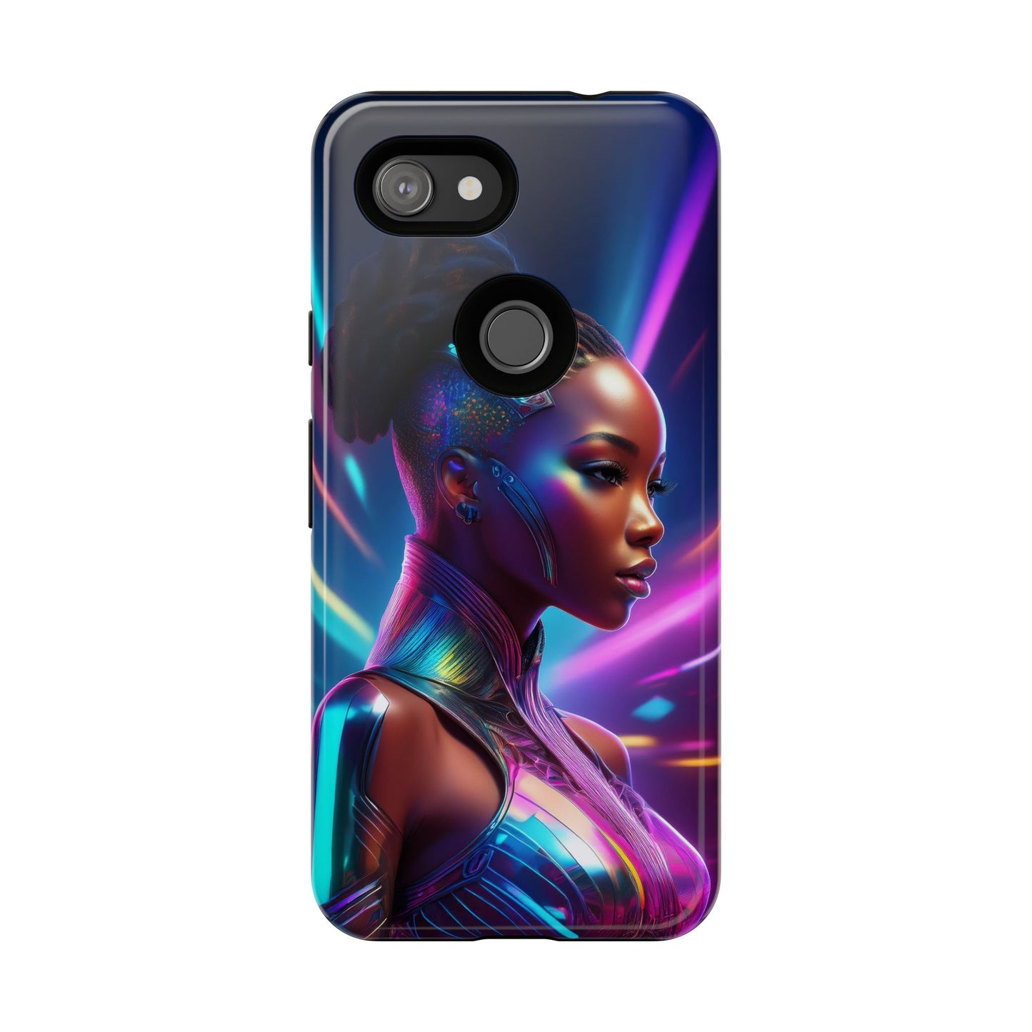 Futuristic Cyberpunk Female Cell Phone Case 014