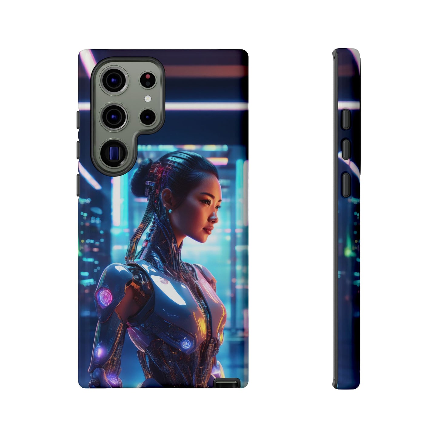 Futuristic Human Android Hybrid Cell Phone Case 013