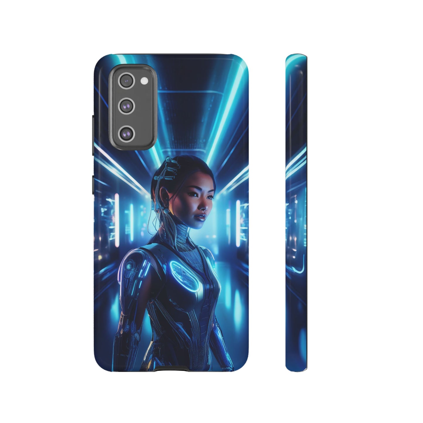 Futuristic Human Android Hybrid Cell Phone Case 004