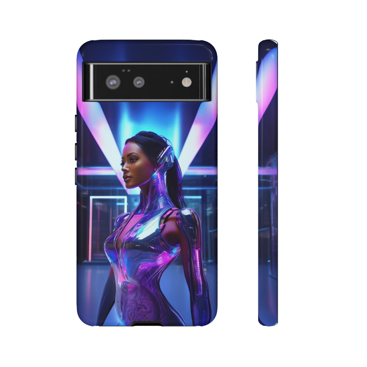 Futuristic Human Android Hybrid Cell Phone Case 017