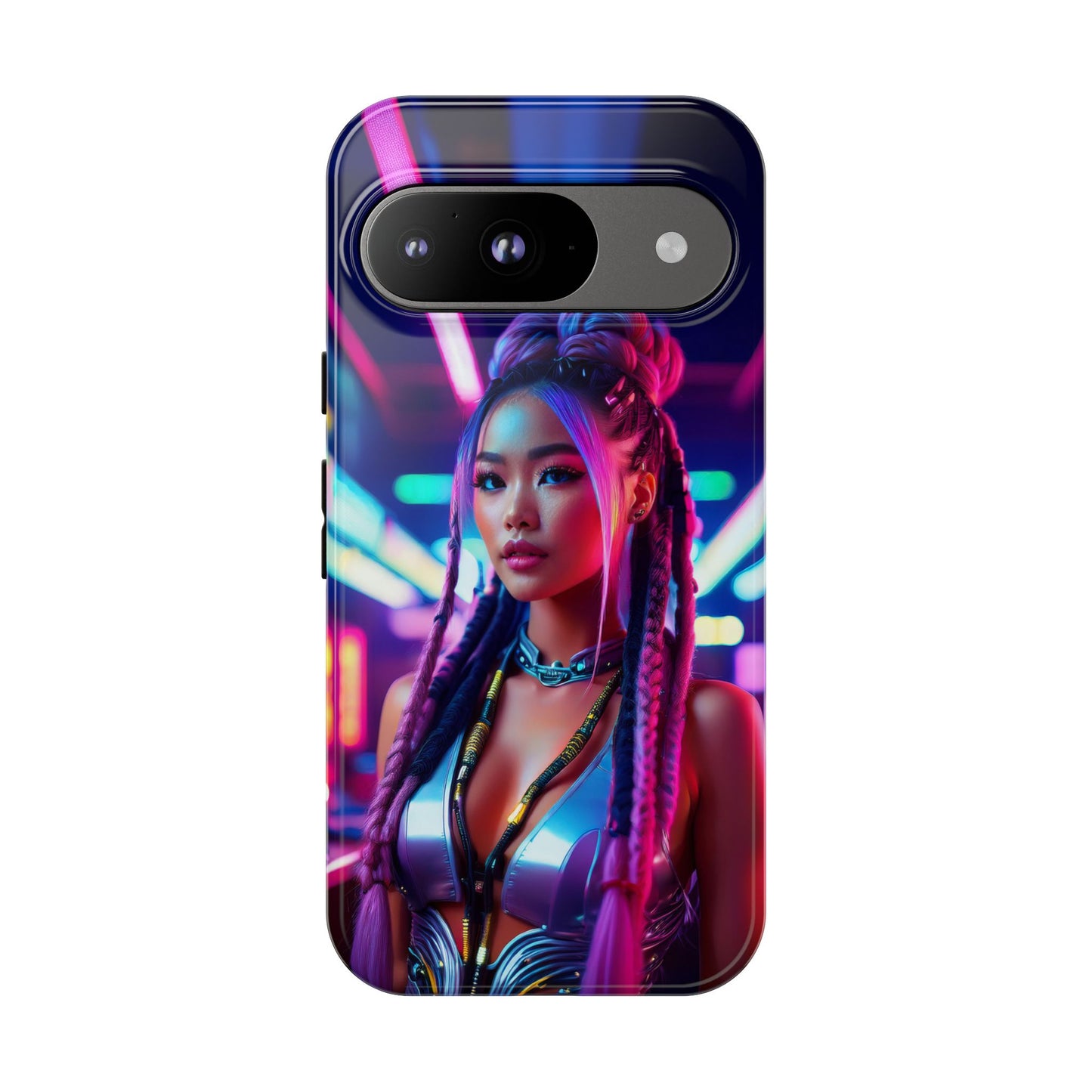 Futuristic Cyberpunk Female Cell Phone Case 008