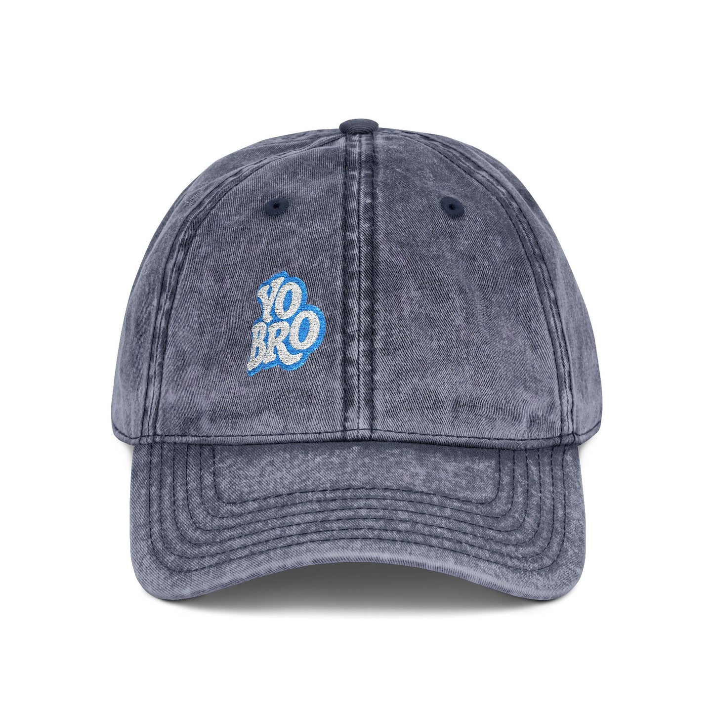 Yo Bro Vintage Hat – Funny Bold Embroidered Hat for Men and Women with Bro Energy