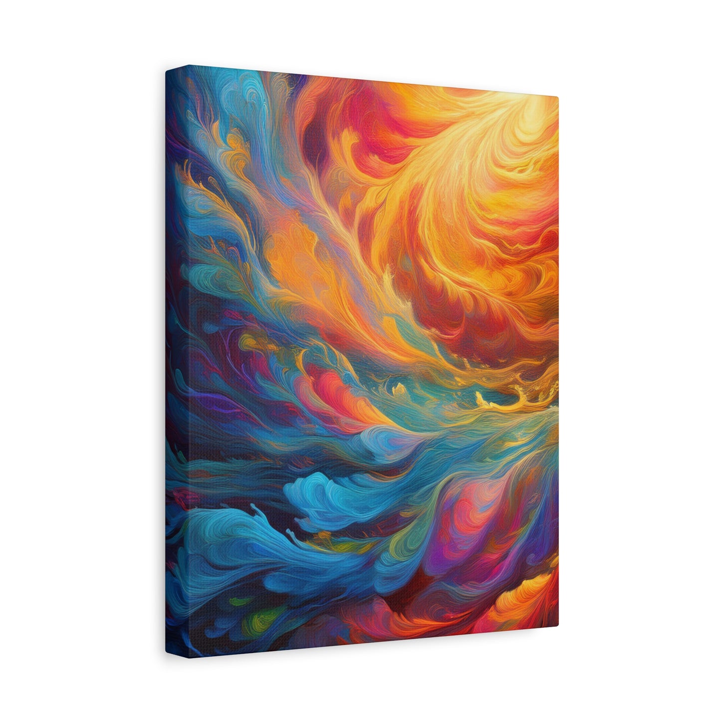 Fury of the Gods - Natures Wrath Abstract Canvas Art - 1.25" Stretched Wall Decor