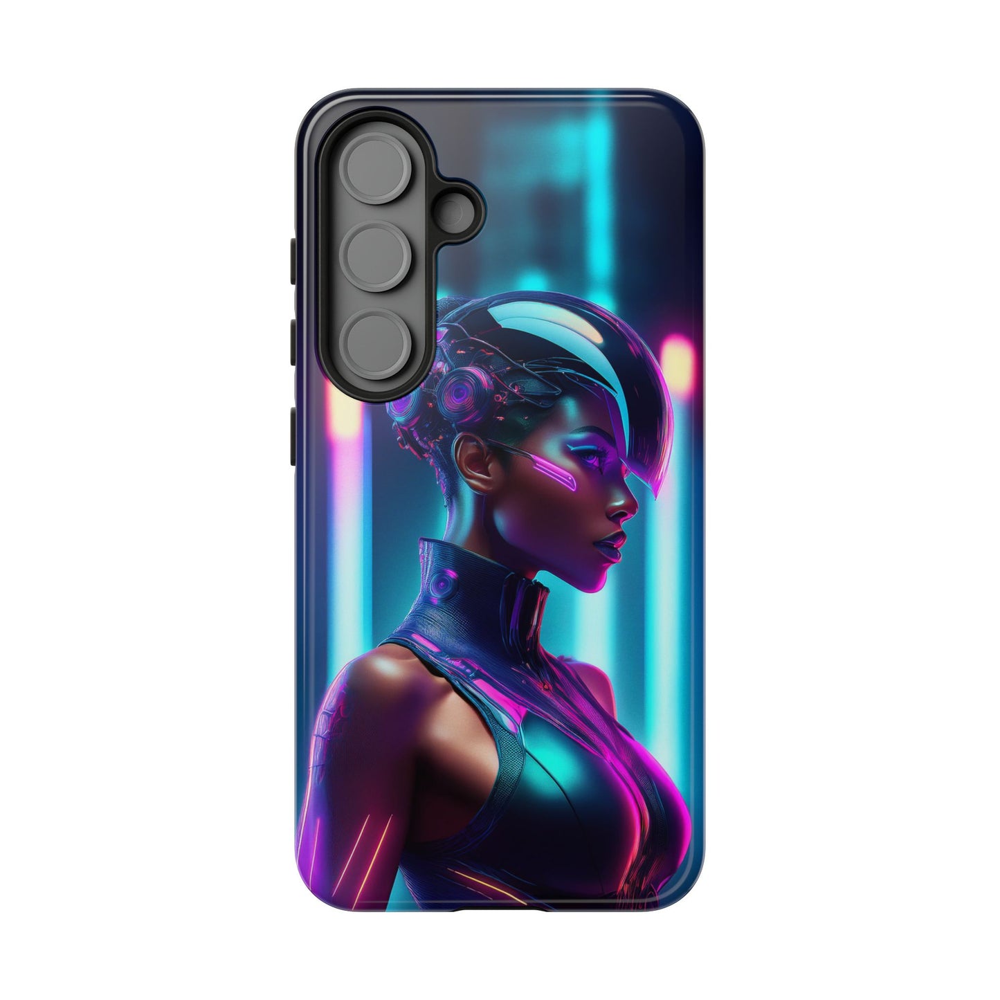 Futuristic Cyberpunk Female Cell Phone Case 021