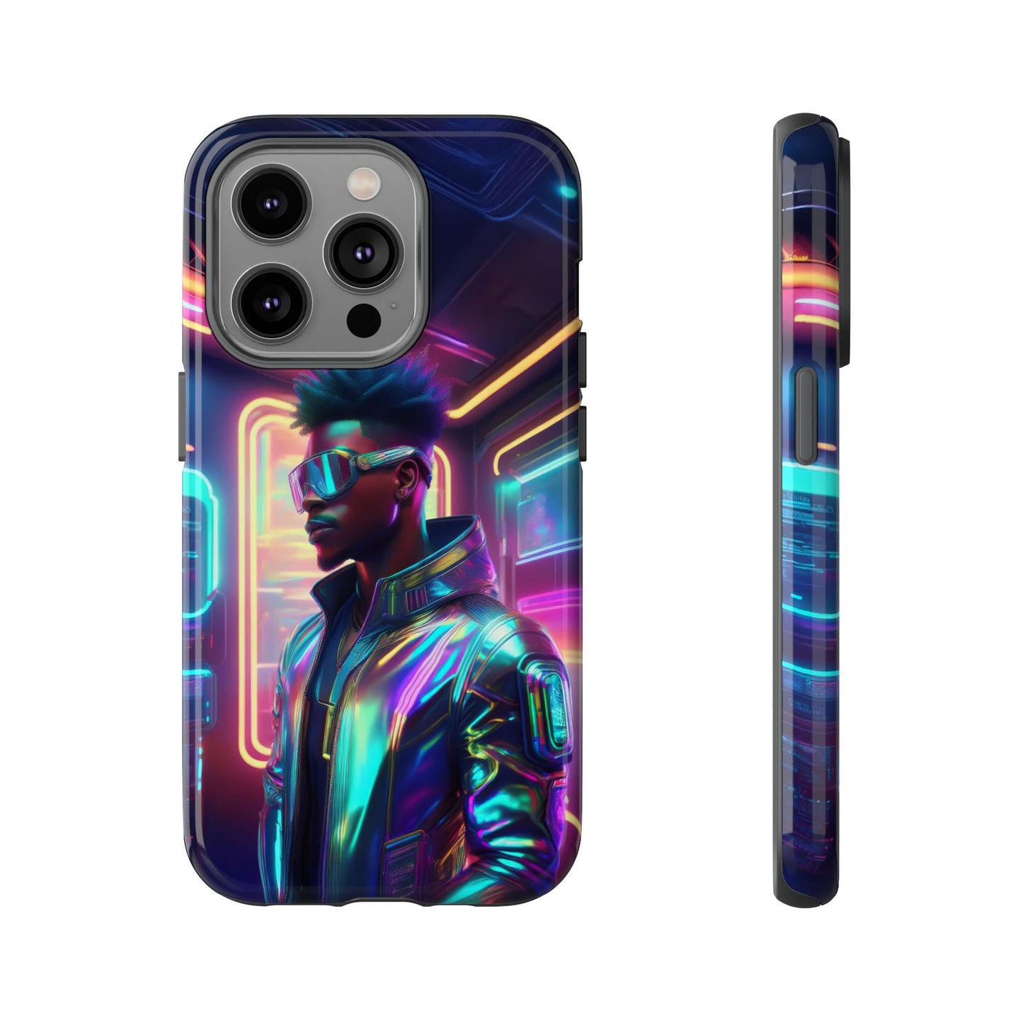 Futuristic Cyberpunk Male Cell Phone Case 004