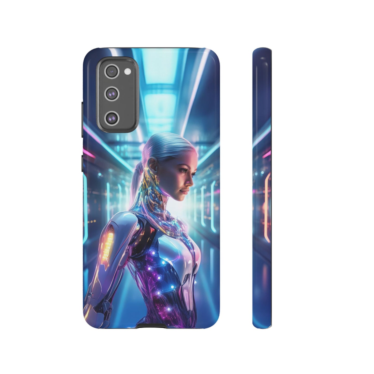 Futuristic Human Android Hybrid Cell Phone Case 015