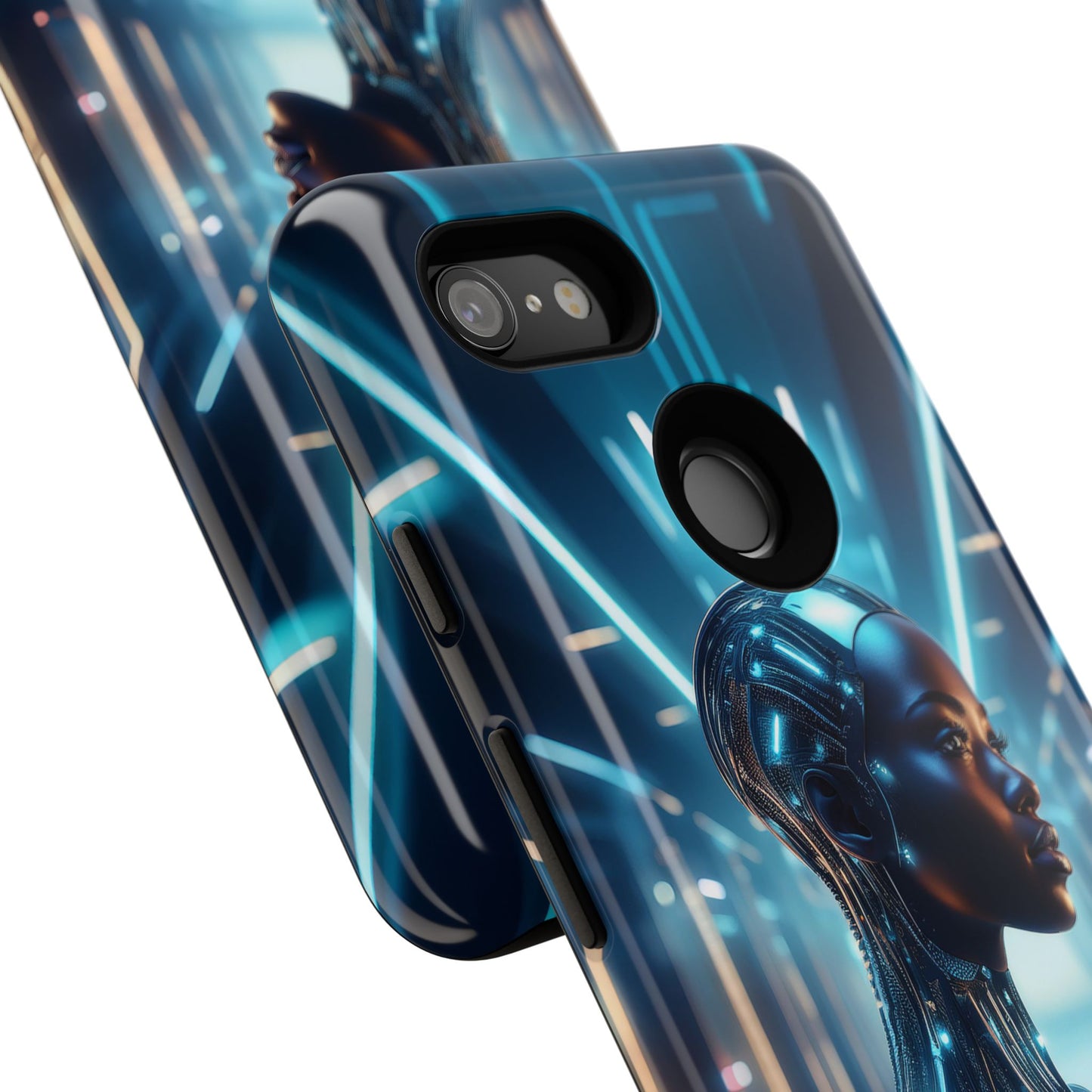 Futuristic Human Android Hybrid Cell Phone Case 003