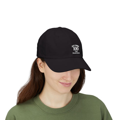 Just Under 100 Golf Classic Dad Hat – Embroidered Funny Golf Hat for Weekend Golfers and Casual Fairway Vibes. White Letters
