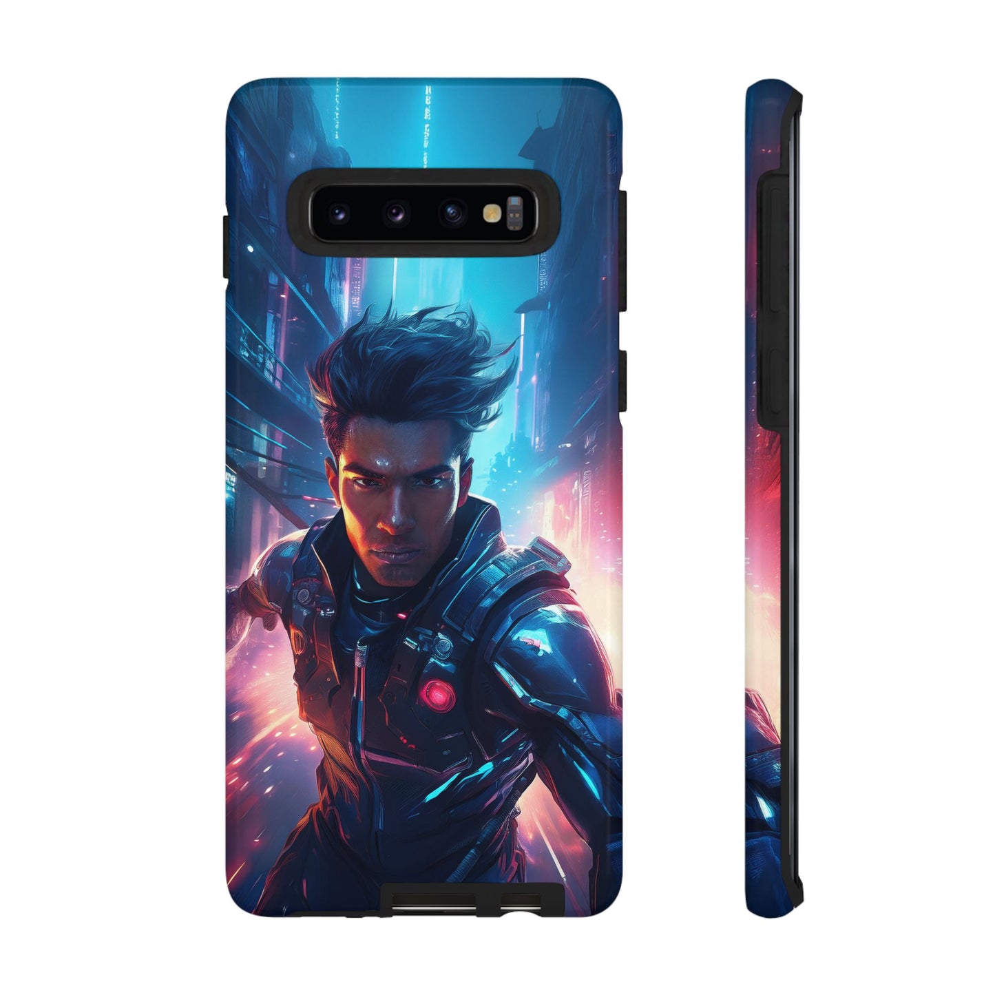 Futuristic Cyberpunk Male Cell Phone Case 017