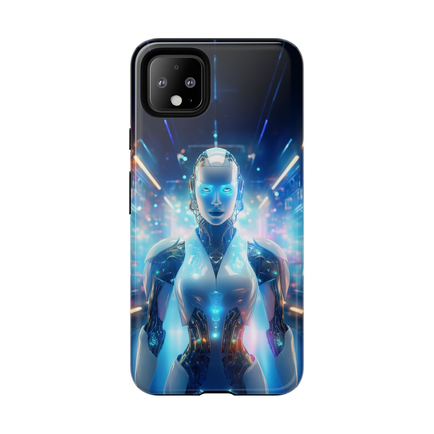 Futuristic Human Android Hybrid Cell Phone Case 012