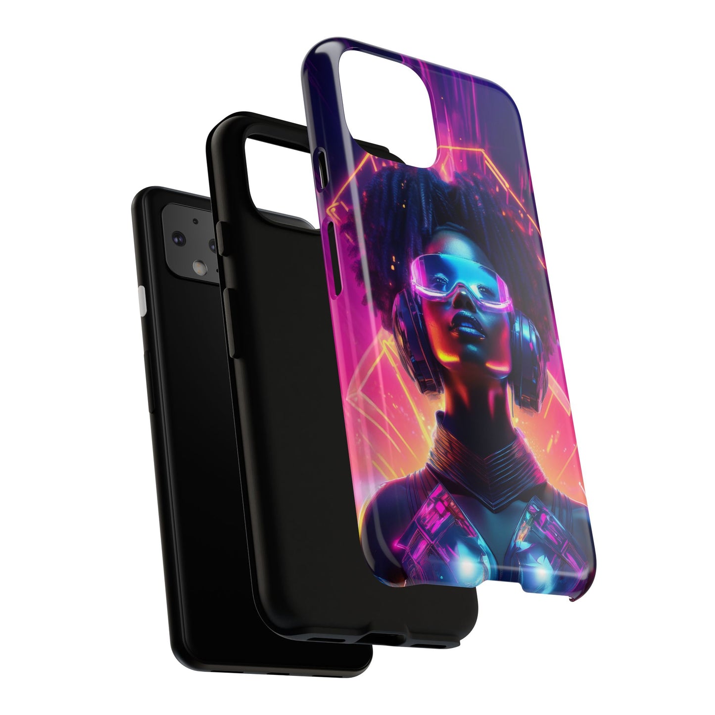 Futuristic Cyberpunk Female Cell Phone Case 030