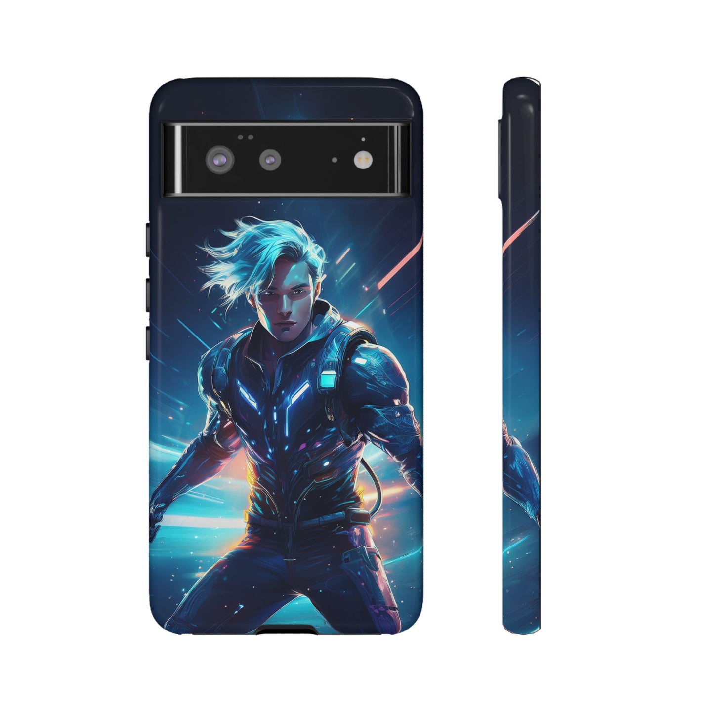 Futuristic Cyberpunk Male Cell Phone Case 024