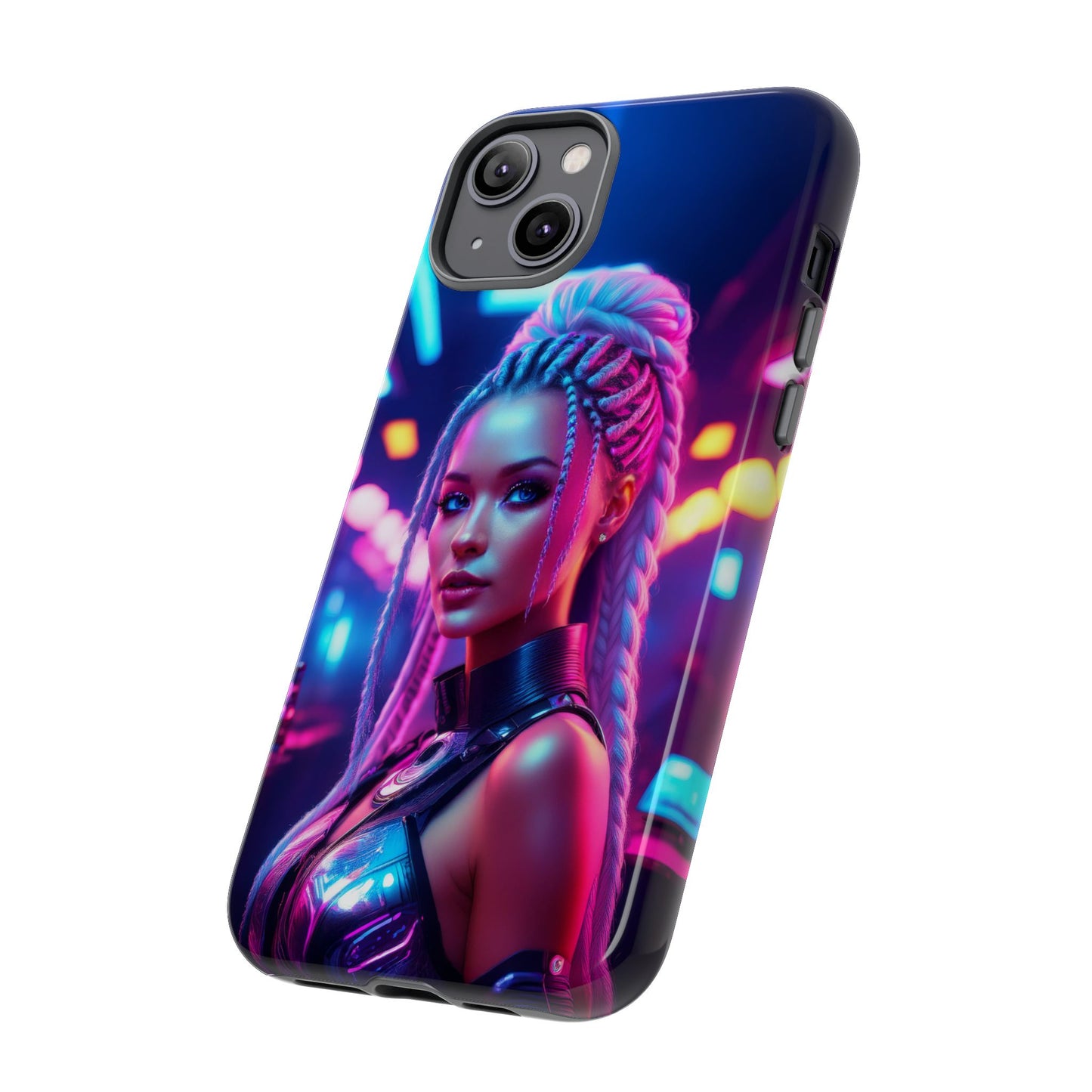 Futuristic Cyberpunk Female Cell Phone Case 007