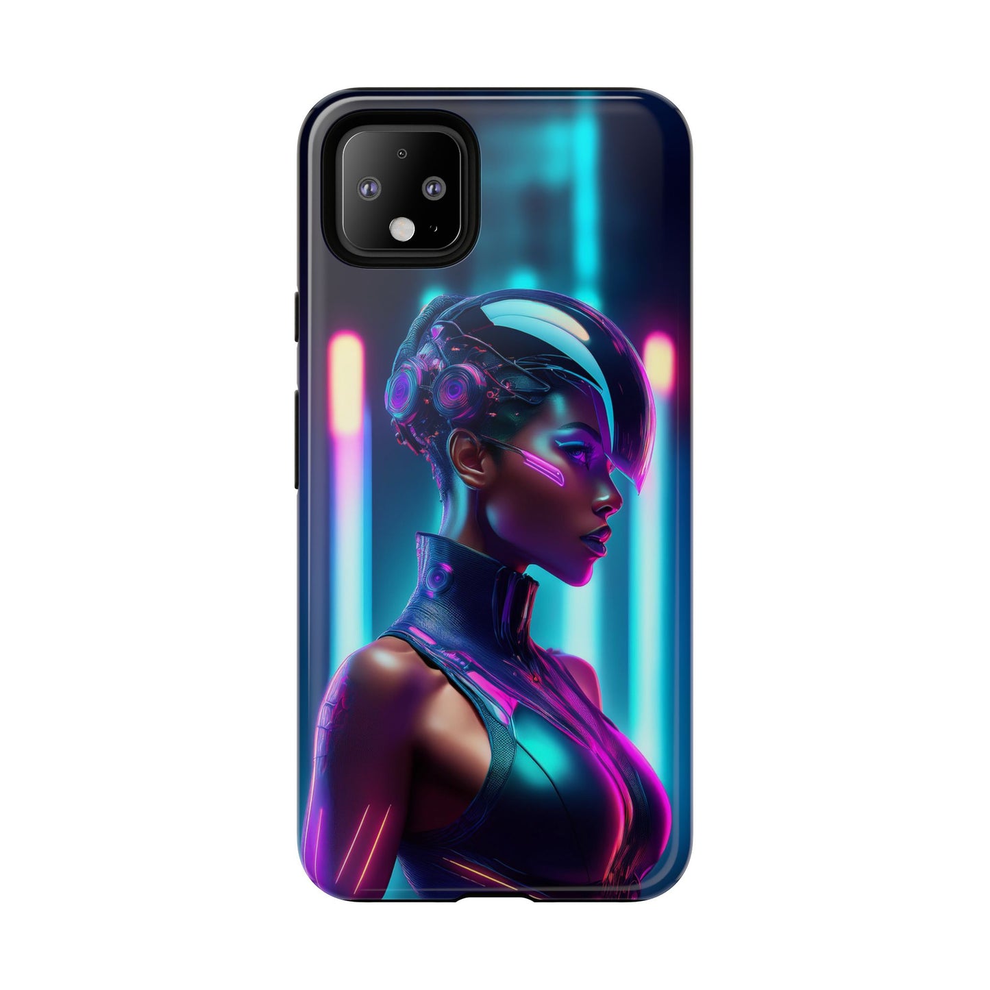 Futuristic Cyberpunk Female Cell Phone Case 021