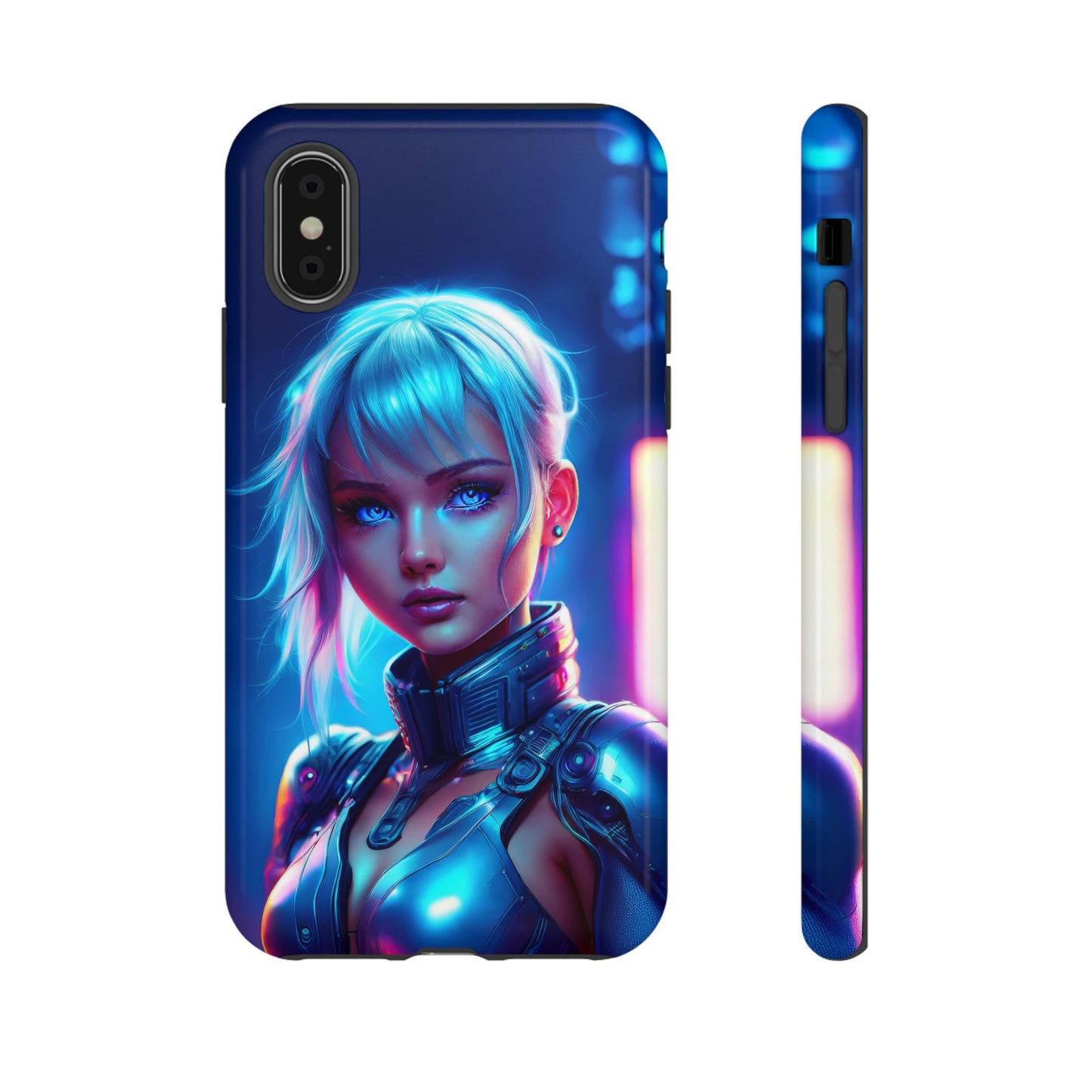 Futuristic Cyberpunk Female Cell Phone Case 013