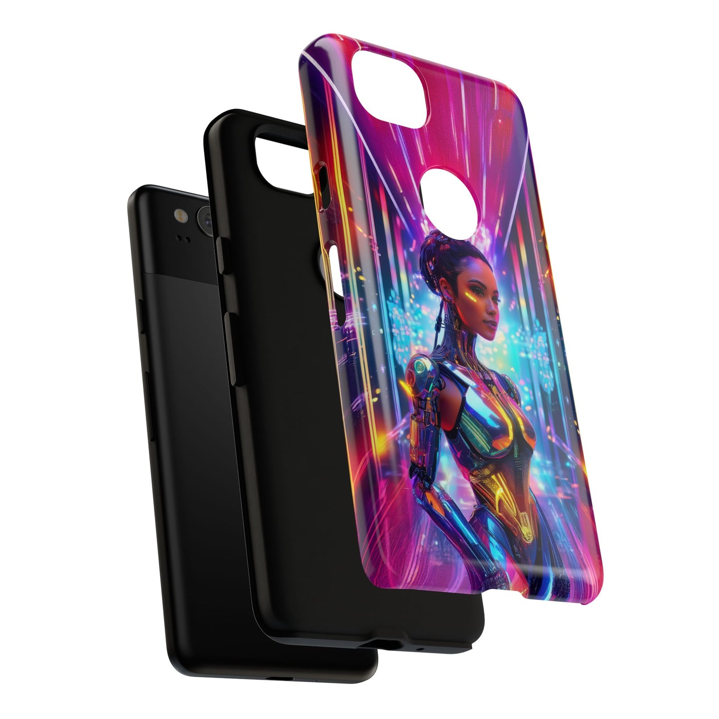 Futuristic Human Android Hybrid Cell Phone Case 006