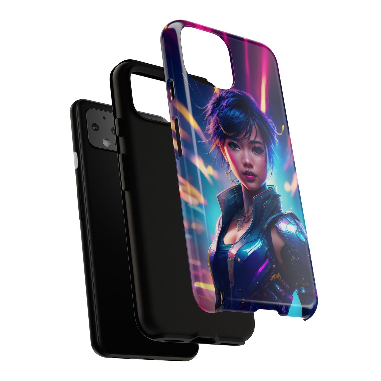 Futuristic Cyberpunk Female Cell Phone Case 024