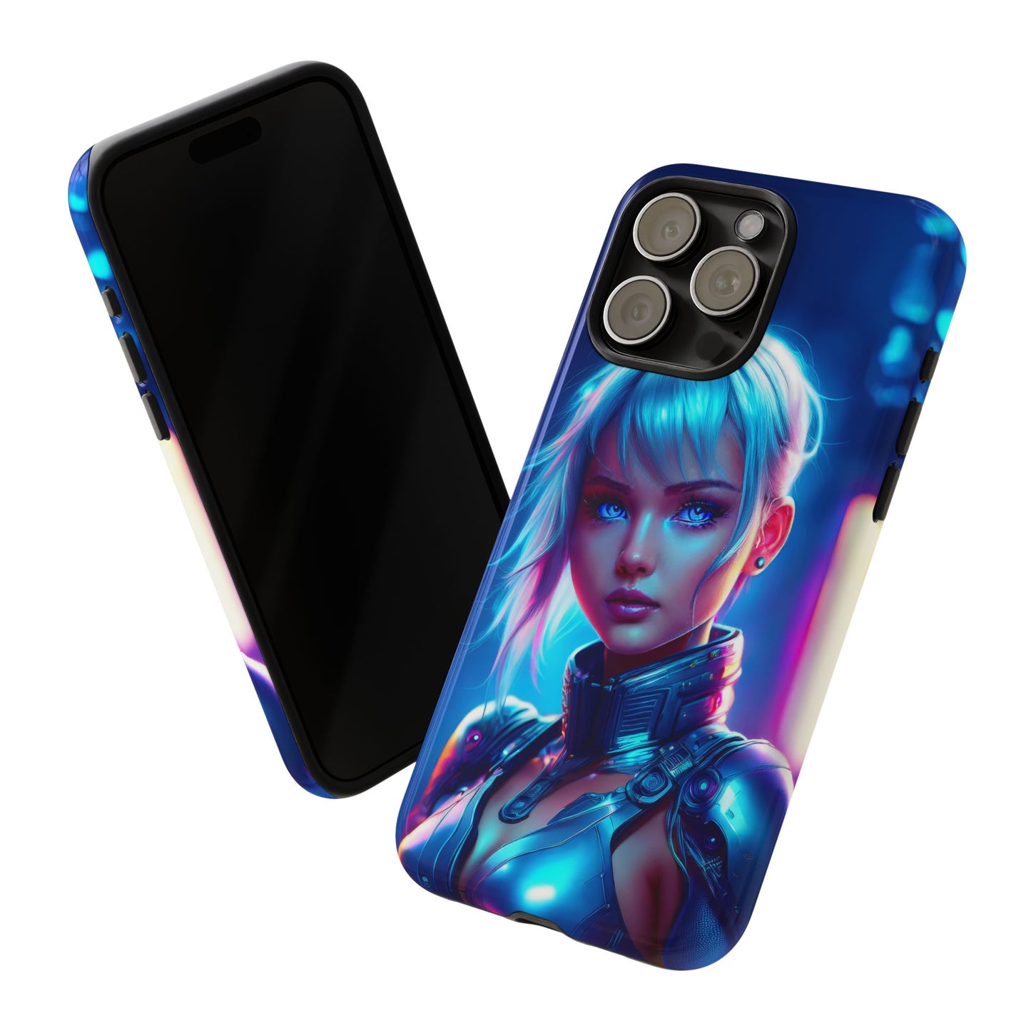 Futuristic Cyberpunk Female Cell Phone Case 013