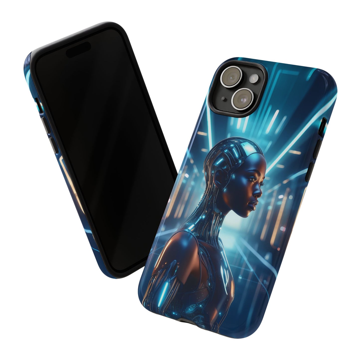 Futuristic Human Android Hybrid Cell Phone Case 003