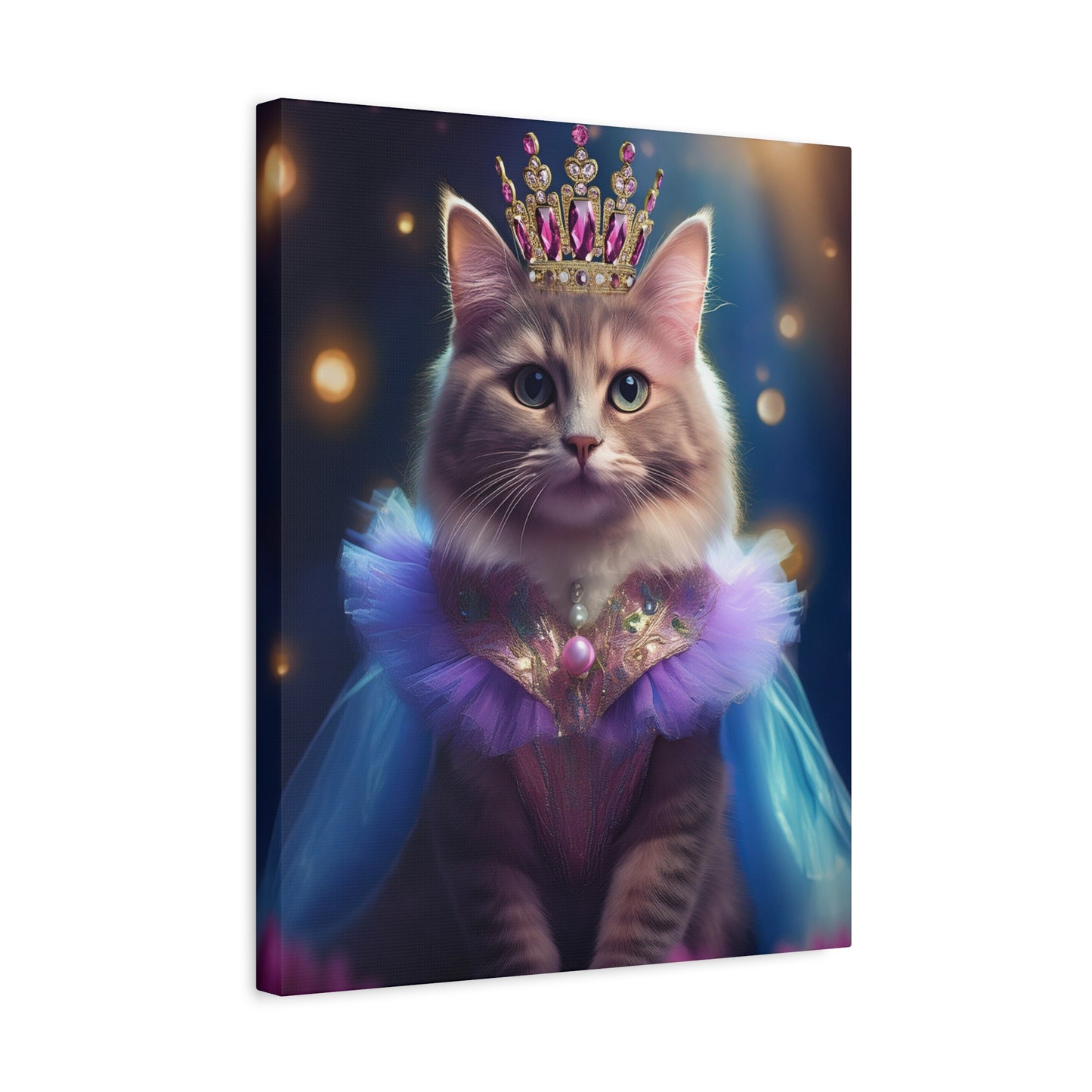 Meowgical Fairy Purrincess Canvas Art | Stretched Matte Wall Decor 003