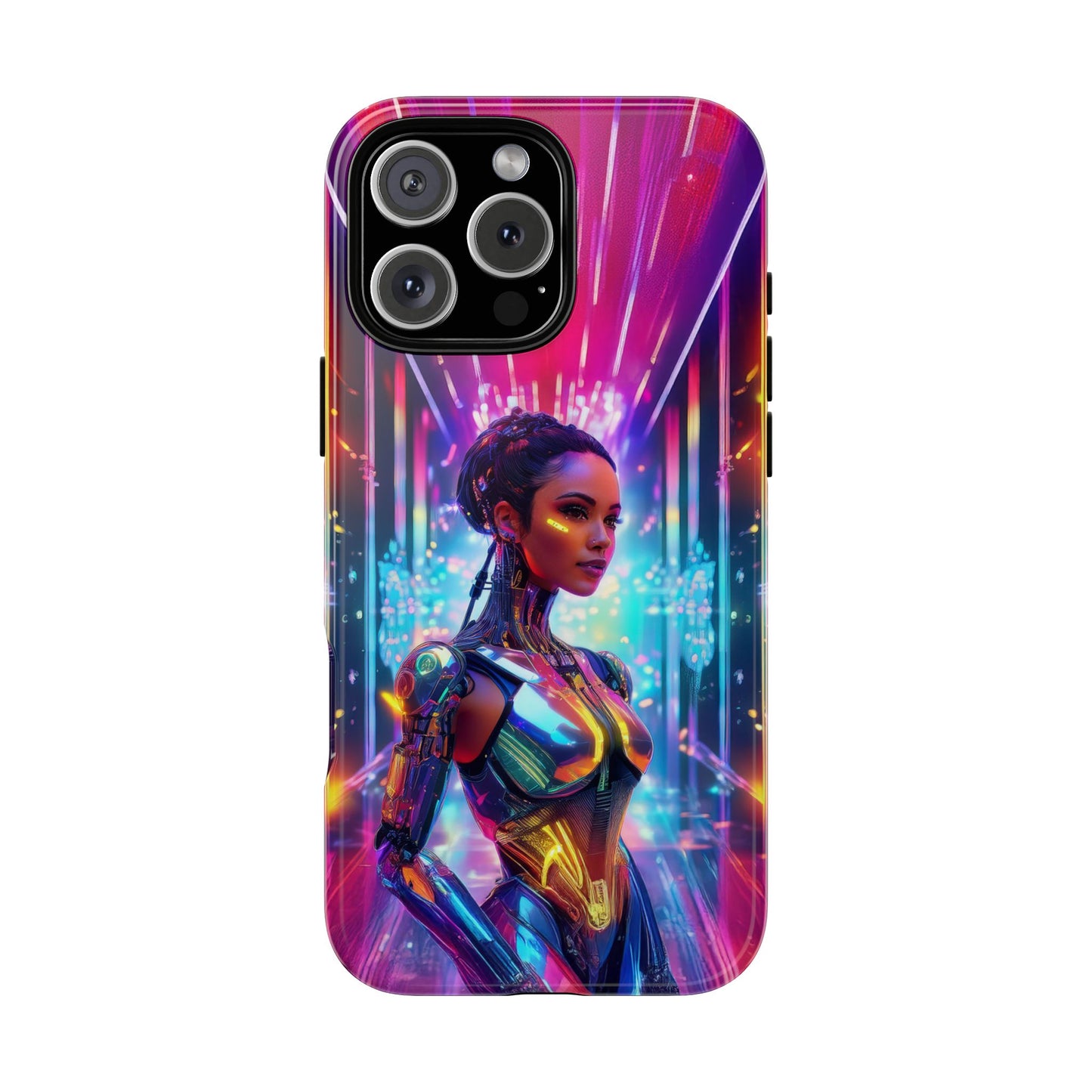 Futuristic Human Android Hybrid Cell Phone Case 006