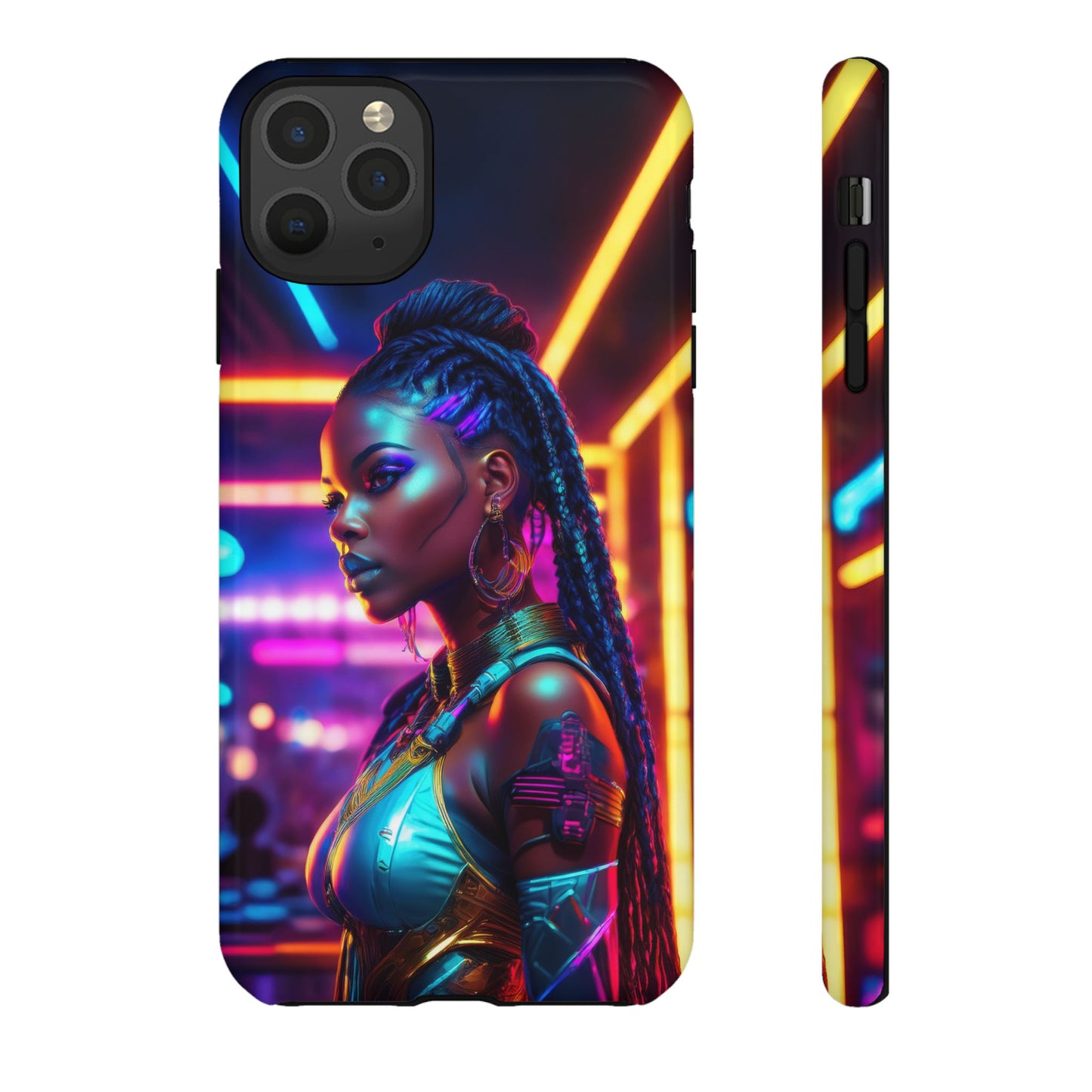 Futuristic Cyberpunk Female Cell Phone Case 006