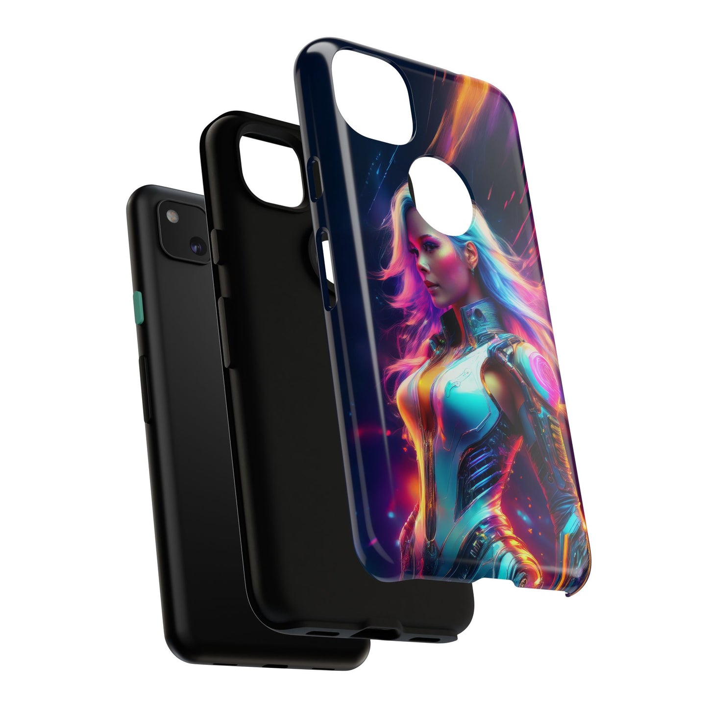 Futuristic Cyberpunk Female Cell Phone Case 012