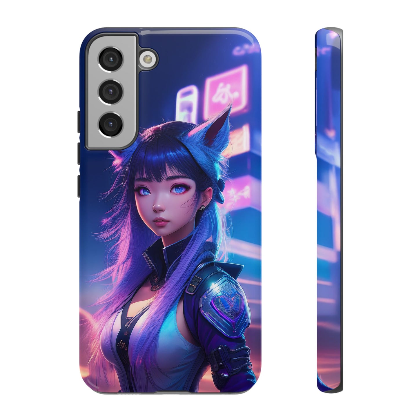 Futuristic Cyberpunk Female Cell Phone Case 010