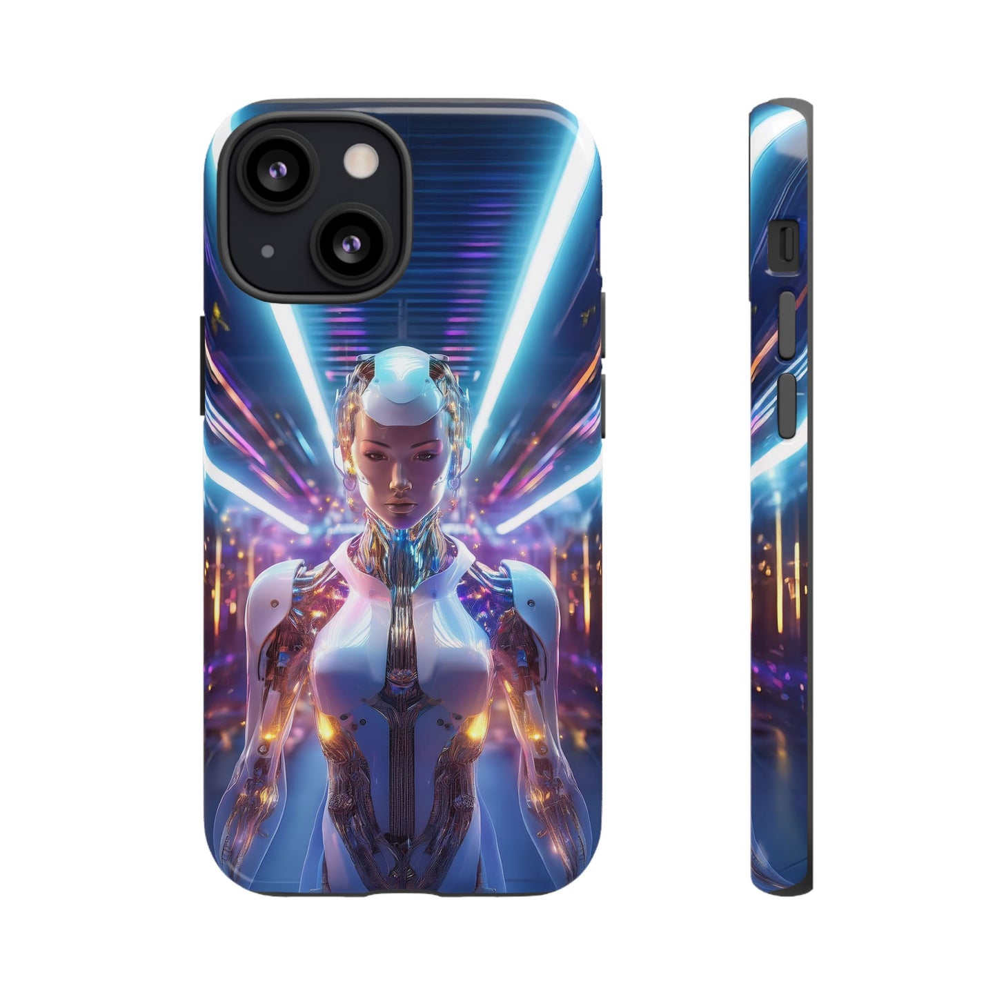 Futuristic Human Android Hybrid Cell Phone Case 007