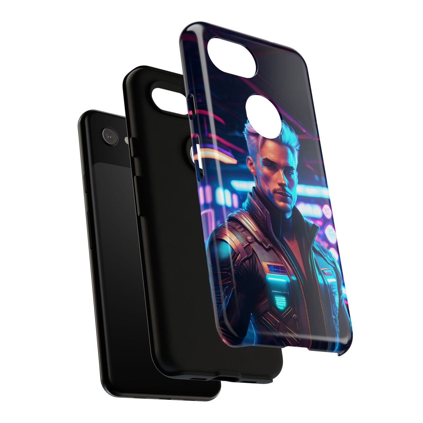 Futuristic Cyberpunk Male Cell Phone Case 008