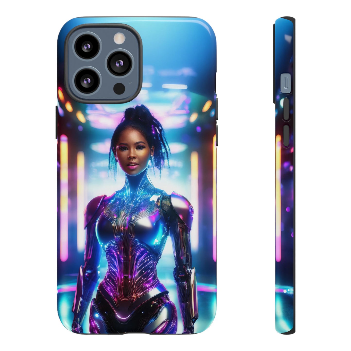 Futuristic Human Android Hybrid Cell Phone Case 009