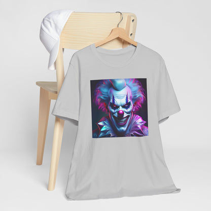 Scary Clown Halloween Shirt – Creepy Evil Clown Face Graphic Tee for Horror Fans. Unisex Jersey Short Sleeve Tee