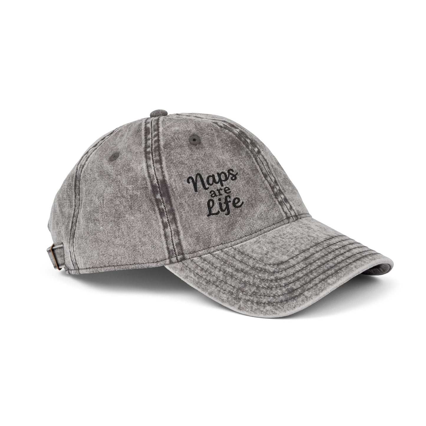 Naps Are Life Vintage Hat – Embroidered Funny Sleep Hat for Lazy Legends