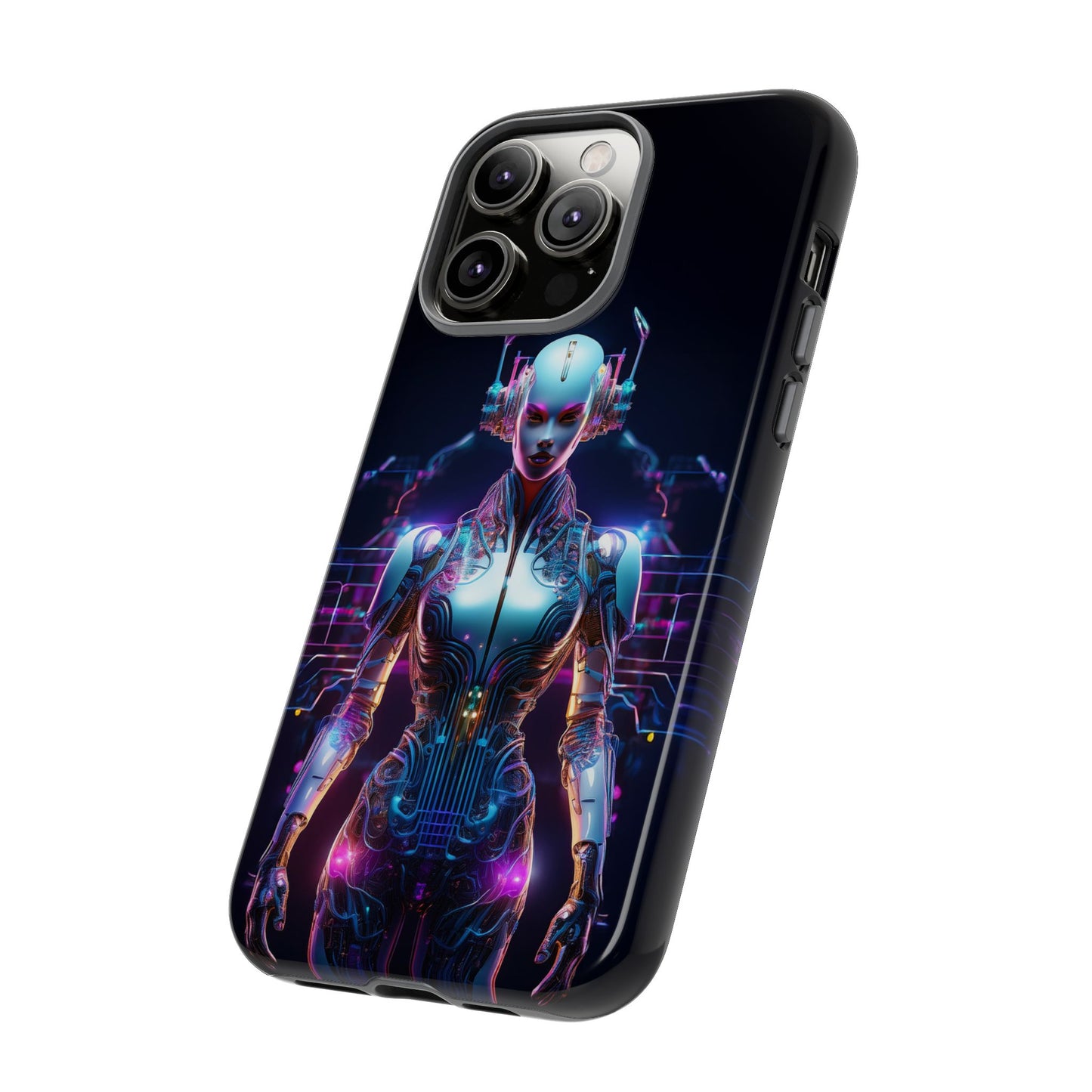 Futuristic Human Android Hybrid Cell Phone Case 001