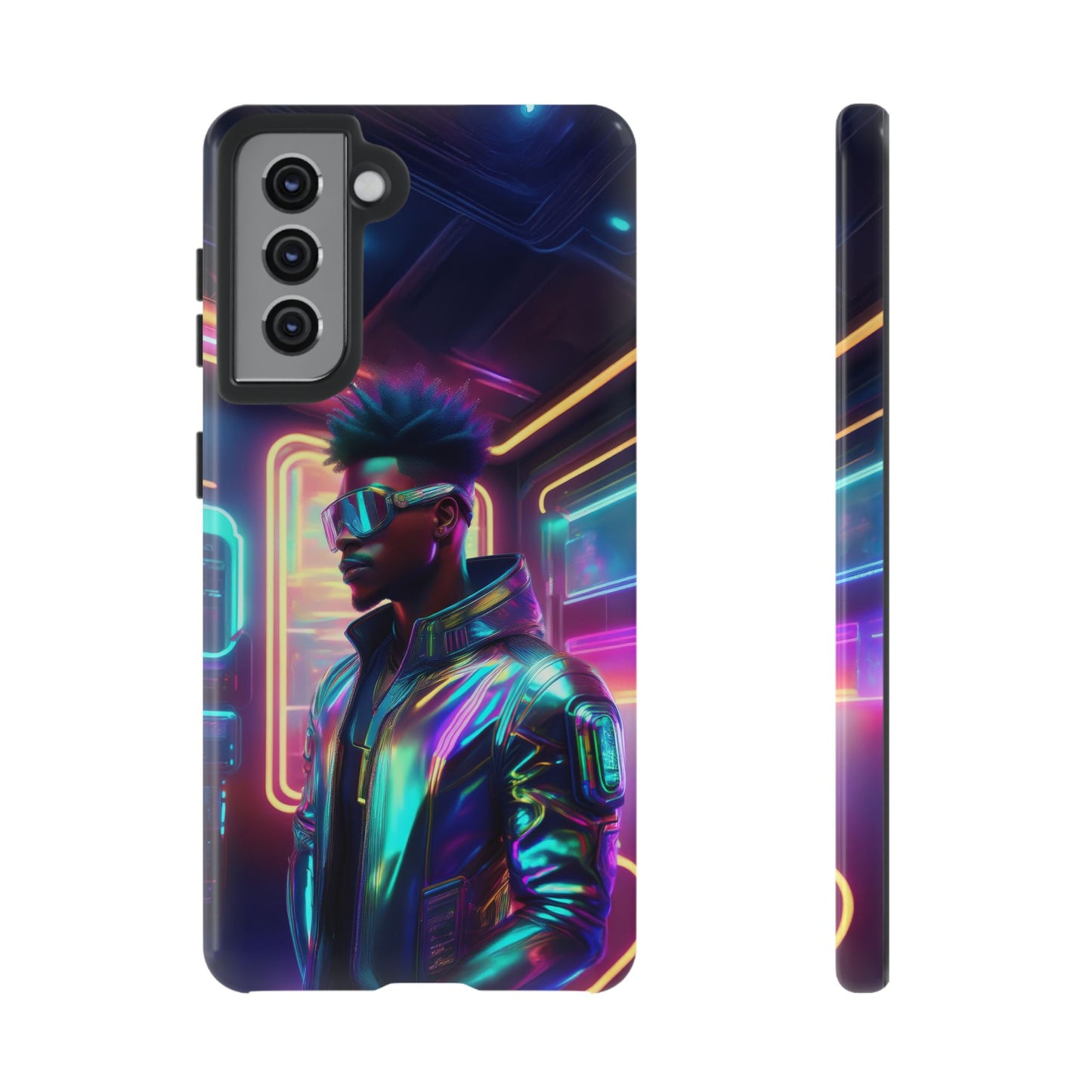 Futuristic Cyberpunk Male Cell Phone Case 004